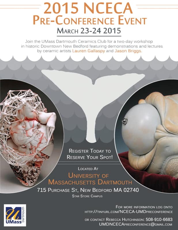 Jason Briggs ceramics workshop visiting artist UMass Dartmouth