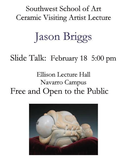 Jason Briggs ceramics workshop visiting artist Southwest School of Art