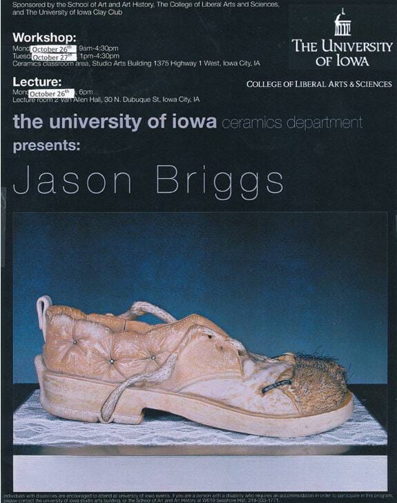 Jason Briggs ceramics workshop visiting artist university of iowa